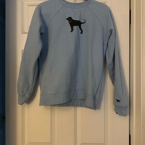 The Black Dog blue crew neck sweatshirt